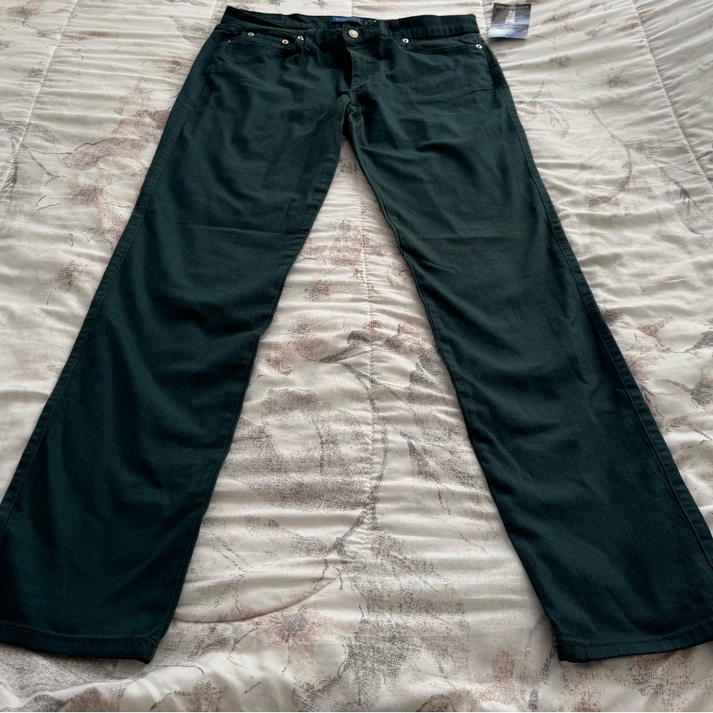 NWT Judy Blue 5 pockets green skinny jeans, size 1X Made in USA minimalist